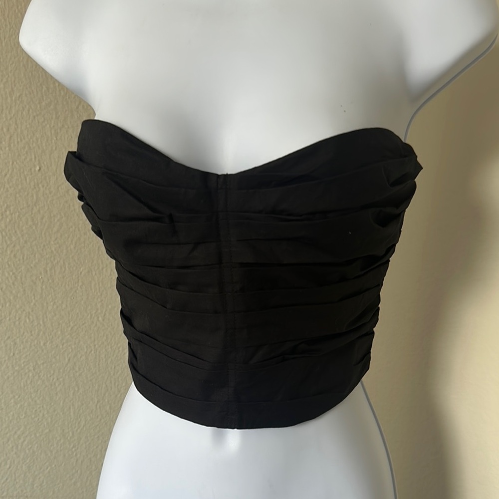 Venroy Black Strapless Bustier Dress